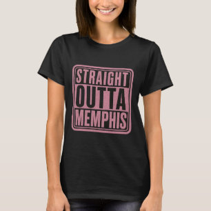 Straight Outta Memphis Womens Girls Retro Vintage T-Shirt