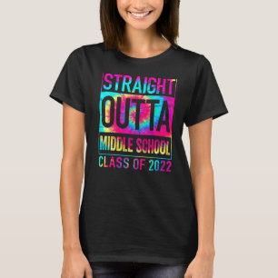 Straight Outta Middle School  Great Graduation Tie T-Shirt
