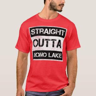 Straight Outta Mono Lake Vintage Distressed Souven T-Shirt