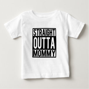 Straight Outta Mummy funny baby shirt