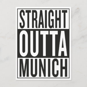 straight outta Munich Postcard