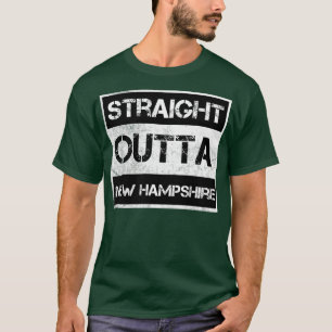 Straight Outta New Hampshire NH Vintage Distressed T-Shirt
