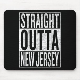 Straight Outta New Jersey Great Travel & Mouse Pad