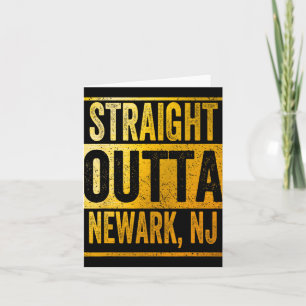 Straight Outta Newark New Jersey Card