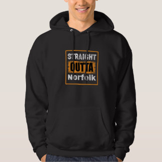 Straight Outta Norfolk Nebraska Usa Distressed Vin Hoodie