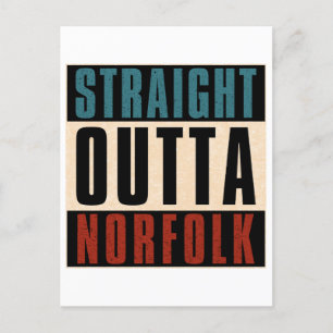Straight Outta Norfolk Virginia VA Postcard