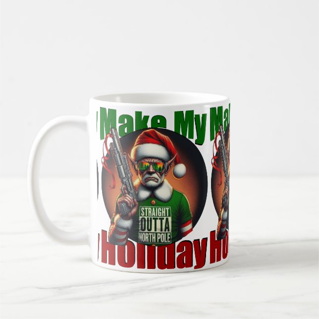 Straight Outta North Pole Coffee Mug (Left)