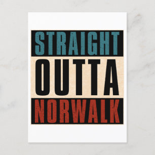 Straight Outta Norwalk California CA Postcard
