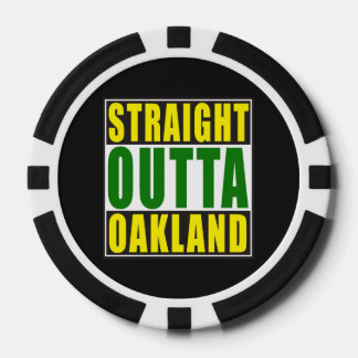 Straight Outta Oakland Green Poker Chips
