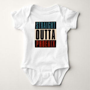 Straight Outta Phoenix Arizona AZ USA Baby Bodysuit