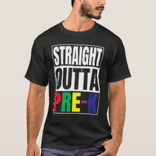 Straight Outta Pre K cut Kids Graduation Vintage T-Shirt