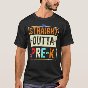 Straight Outta Pre K Preschool Graduation Vintage T-Shirt