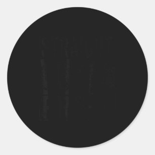 Straight outta pre-k school class of 2026 graduate classic round sticker