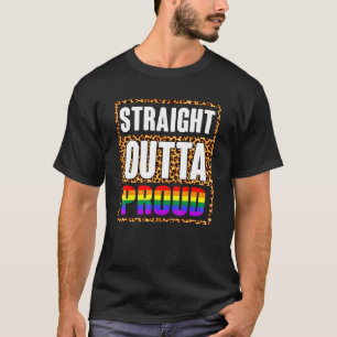 Straight Outta Proud Lgbt Colour Outta The Closet  T-Shirt