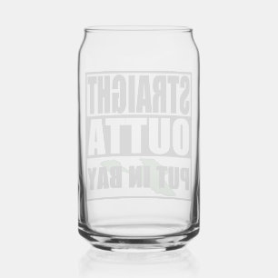 Straight Outta Put In Bay Can Glass