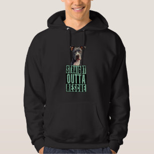Straight Outta Rescue Pit Bulls Men Women Teen Gir Hoodie