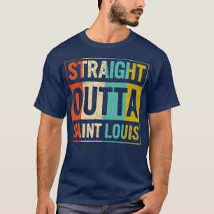 Straight Outta Saint Louis St Louis Baseball Day T-Shirt