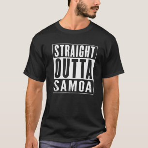 Straight Outta Samoa Vintage Distressed Funny T-Shirt