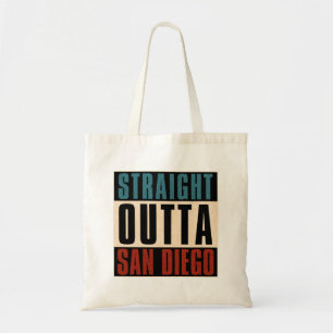 Straight Outta San Diego California CA USA Tote Bag
