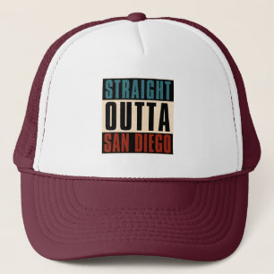 Straight Outta San Diego California CA USA Trucker Hat