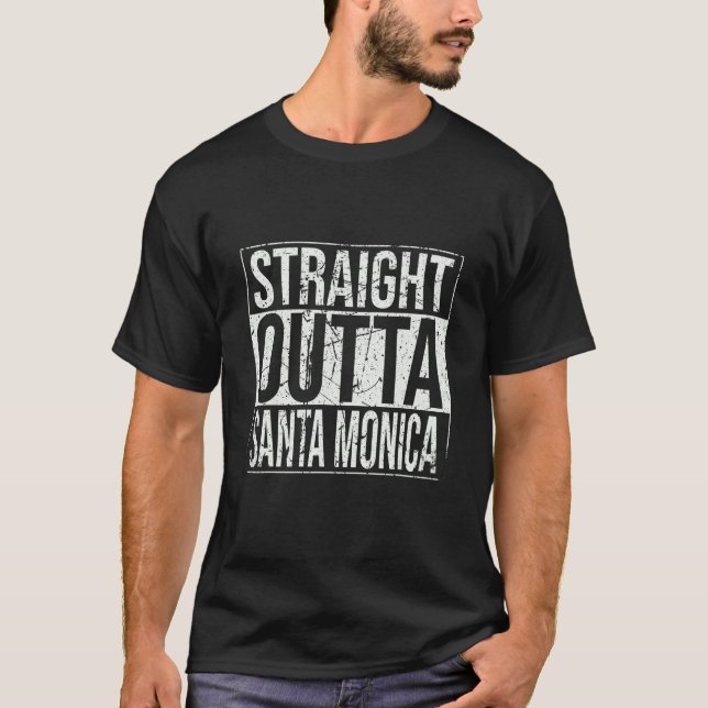 Straight Outta Santa Monica Vintage T-Shirt (Front)