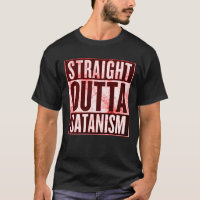 Straight Outta Satanism Occult Graphic Tee