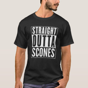Straight Outta Scones Vintage Distressed Funny T-Shirt