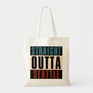 Straight Outta Seattle Washington WA USA Tote Bag