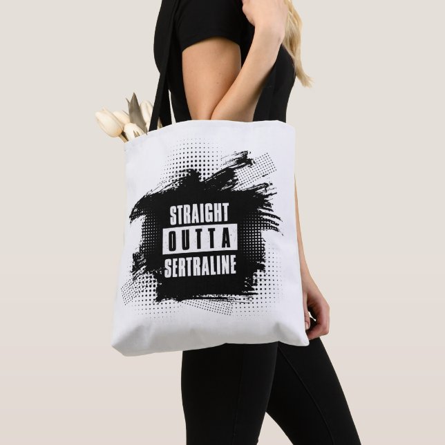Straight Outta Sertraline  Tote Bag (Close Up)