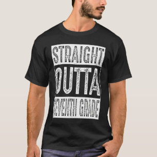 Straight Outta Seventh Grade   7th Graduation T-Shirt
