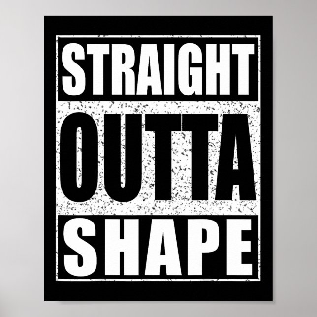 Straight Outta Shape Workout  Poster (Front)