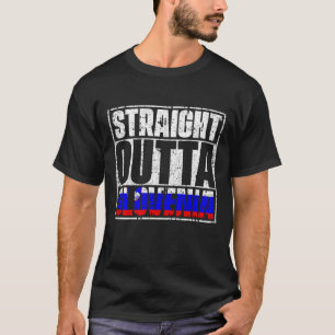 Straight Outta Slovenia Flag T-Shirt