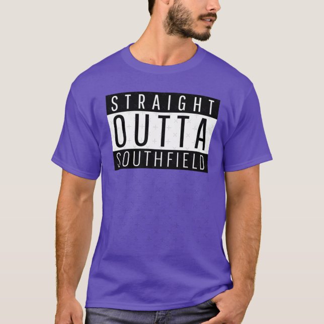 Straight Outta Southfield Michigan Oversized T-Shirt (Front)