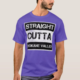 Straight Outta Spokane Valley city Washington Vint T-Shirt