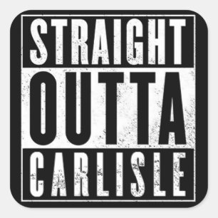 Straight Outta........... Square Sticker