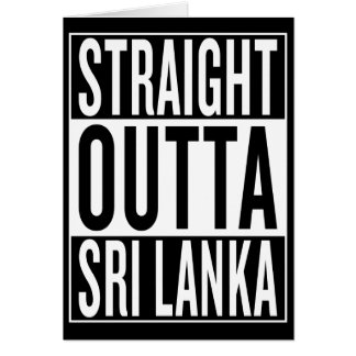 straight outta Sri Lanka