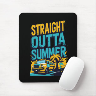 Straight Outta Summer – Retro Back-to-School Mouse Pad