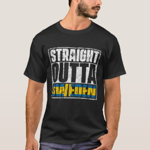 Straight Outta Sweden Flag T-Shirt