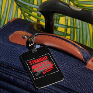 Straight Outta The Burnout Box #Drag Racing Luggage Tag