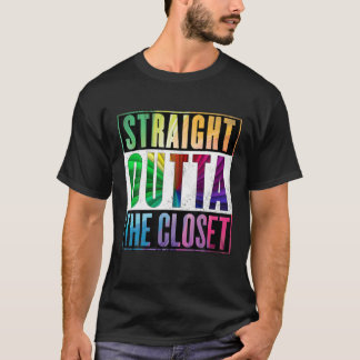 Straight Outta The Closet - Gay Pride LGBT T-Shirt