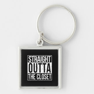 Straight Outta The Closet LGBT Gift T-Shirt Key Ring
