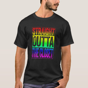 Straight Outta The Closet  Lgbt Pride T-Shirt