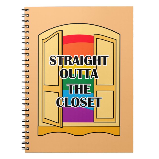 Straight Outta The Closet Notebook (Front)