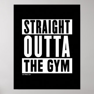 Straight Outta The Gym -   Training Fitness -.png Poster