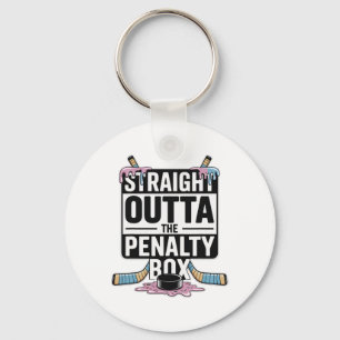 Straight Outta The Penalty Box Ice Cream Drip Ice Key Ring