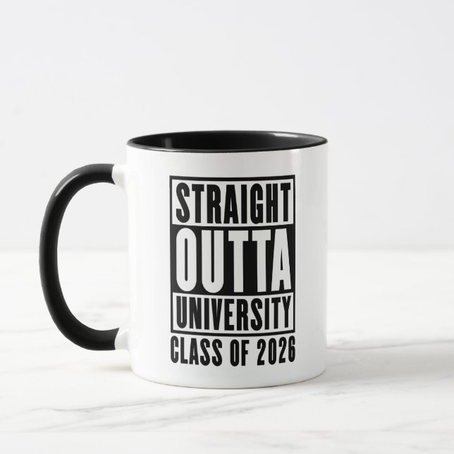 Straight Outta University Class of 2026 Mug (Left)