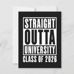 Straight Outta University Class of 2026 Postcard