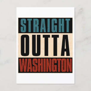 Straight Outta Washington District of Columbia DC  Postcard