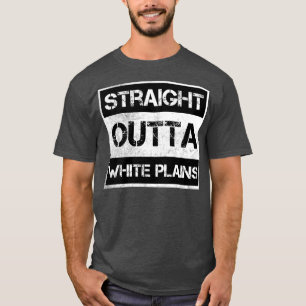 Straight Outta White Plains city New York Vintage  T-Shirt