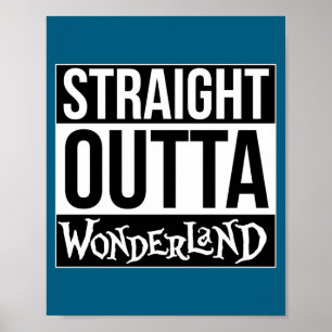 Straight Outta Wonderland Mad Hatter Long Sleeve Poster